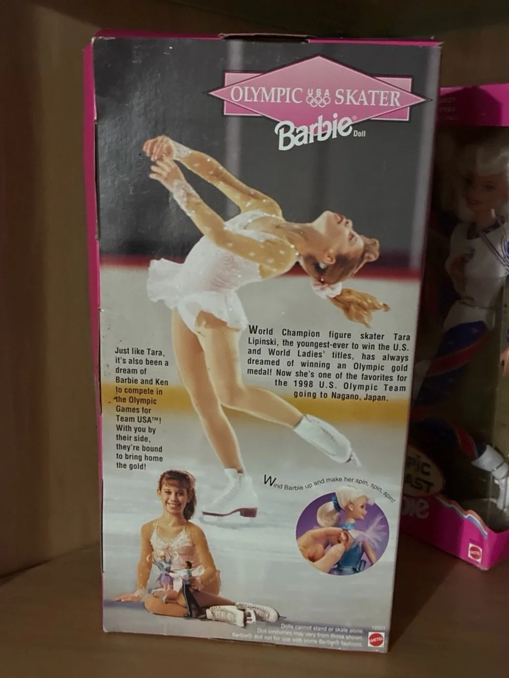 Barbie Teal Purple Olympic Ice Skater Doll